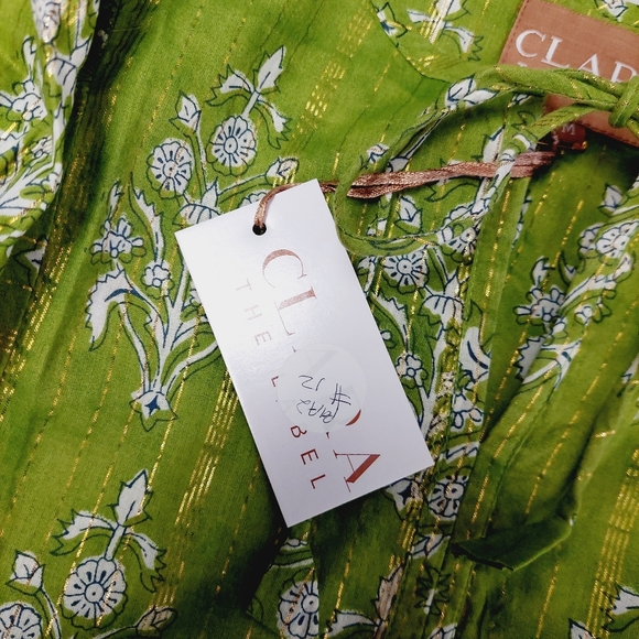 New Clara The Label Clover Mini (Renwick Olive) Ballon Sleeves Mini Dress P2384 - Picture 9 of 11